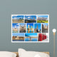 Collage of London landmarks Wall Mural