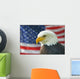 Americana Murals - Bald Eagle Flag American Eagle with Flag Wall Mural