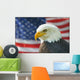 Americana Murals - Bald Eagle Flag American Eagle with Flag Wall Mural