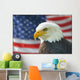 Americana Murals - Bald Eagle Flag American Eagle with Flag Wall Mural