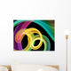 Bright Multicolored Swirls Wall Mural