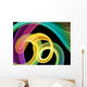 Bright Multicolored Swirls Wall Mural