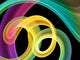 Bright Multicolored Swirls Wall Mural