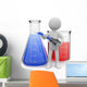 Chemist Posing with Test Wall Decal