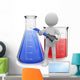 Chemist Posing with Test Wall Decal