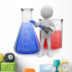 Chemist Posing with Test Wall Decal
