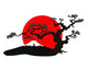 Japanese Landscape Silhouette Vector