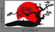 Japanese Landscape Silhouette Vector