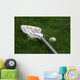 Lacrosse Stick and Ball Wall Decal
