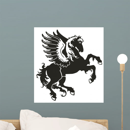 Horse with wings in the form of a heraldic sign Wall Decal
