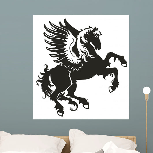 Horse with wings in the form of a heraldic sign Wall Decal