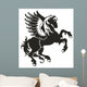 Horse with wings in the form of a heraldic sign Wall Decal