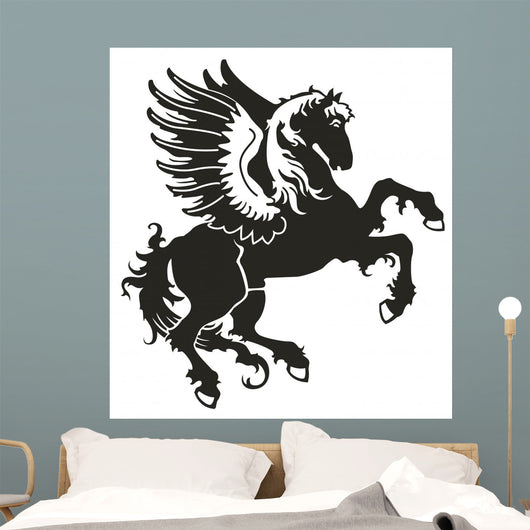 Horse with wings in the form of a heraldic sign Wall Decal