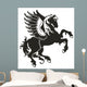 Horse with wings in the form of a heraldic sign Wall Decal