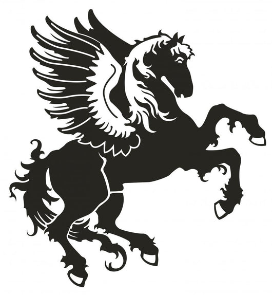 Horse with wings in the form of a heraldic sign Wall Decal