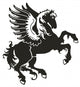 Horse with wings in the form of a heraldic sign Wall Decal