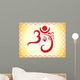 ganesha based om text artistic template Wall Mural