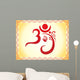 ganesha based om text artistic template Wall Mural