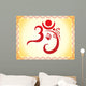 ganesha based om text artistic template Wall Mural