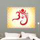 ganesha based om text artistic template Wall Mural