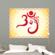 ganesha based om text artistic template Wall Mural