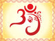 ganesha based om text artistic template Wall Mural