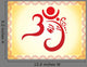 ganesha based om text artistic template Wall Mural