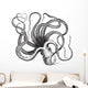 Common octopus (Octopus vulgaris), vintage engraving. Wall Decal