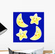 Star and Moon Stickers Wall Decal