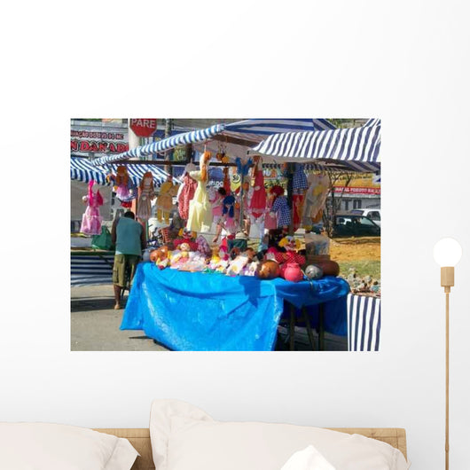 Tent Cloth Dolls from Wall Decal