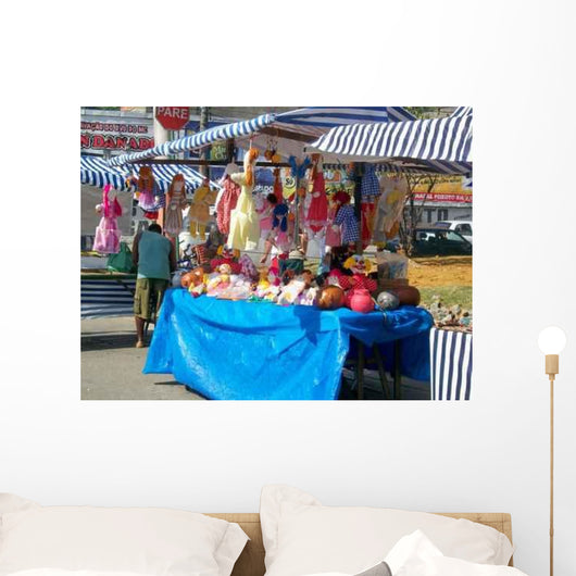 Tent Cloth Dolls from Wall Decal