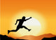 Saut Homme Silhouette