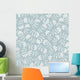 Seamless Abstract Floral Wall Decal