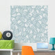 Seamless Abstract Floral Wall Decal