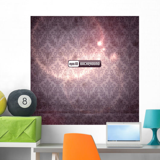 Elegant Damask Dl without Wall Decal