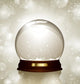 Empty Snowglobe against Bright