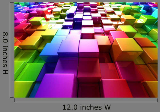 Colorful cubes Wall Mural
