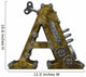 Steampunk Letter Wall Decal