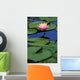 Lily Pads with Pink Lotus Flower Wall Mural