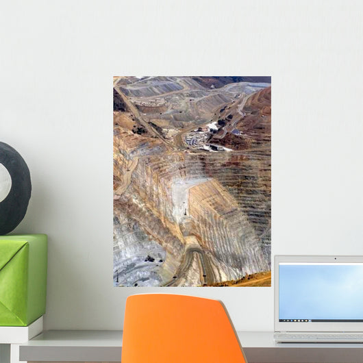 Kennecott Copper Mine (Aerial View) Wall Decal