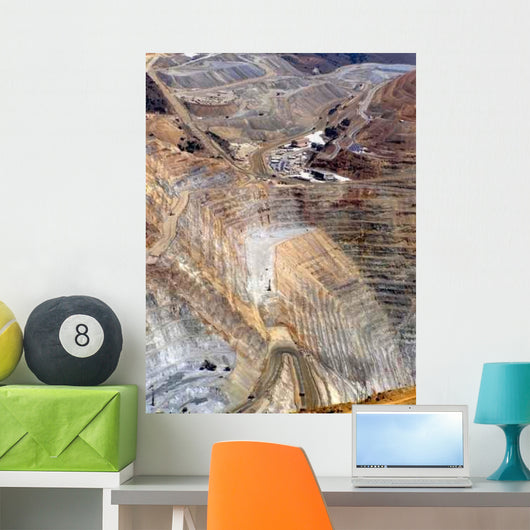 Kennecott Copper Mine (Aerial View) Wall Decal