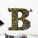 Steampunk Letter B Wall Decal