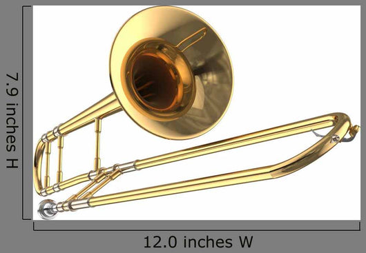 CG Trombone Wall Decal