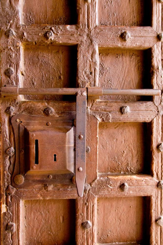 Aged Medieval Wooden Door