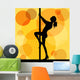 Pole Dancer Wall Decal