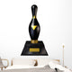 Bowling Trophy Wall Decal