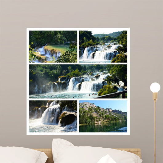 Wonderful Waterfalls of Krka Sibenik, Croatia Wall Mural