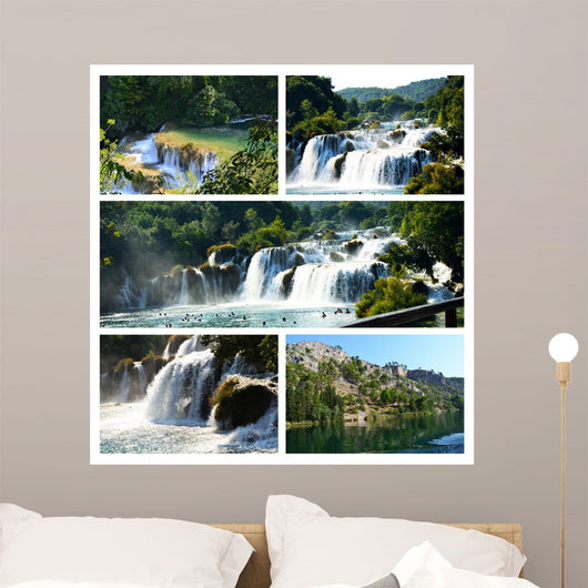 Wonderful Waterfalls of Krka Sibenik, Croatia Wall Mural