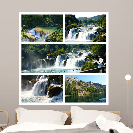 Wonderful Waterfalls of Krka Sibenik, Croatia Wall Mural