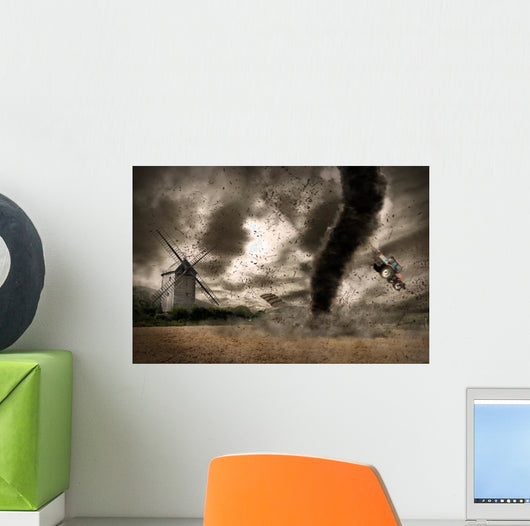 Large Tornado over Wind